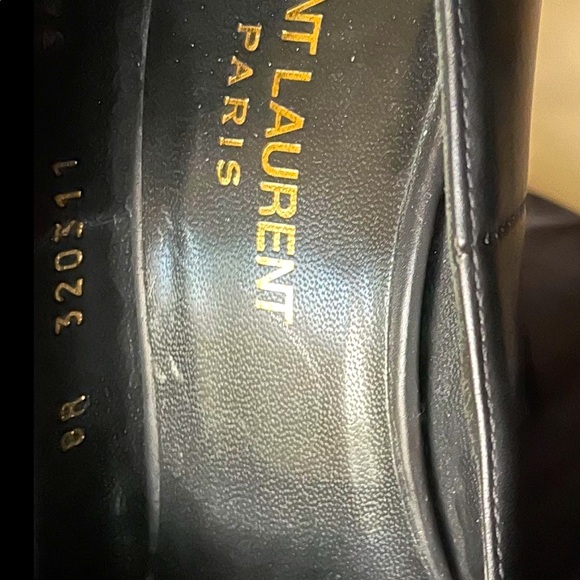 AUTHENTIC-YSL YVES SAINT LAURENT STUDDED HEELS - Picture 2 of 7